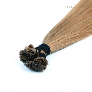 Wholesale Blonde Double Drawn Human Hair Extensions For Thin Hair On Top Mini Flat Tip Hair extensions