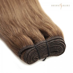 Caramel Blonde Straight Virgin Hair Machine Tied Weft Extensions,Best Hair Factory Cheap Price Dropship