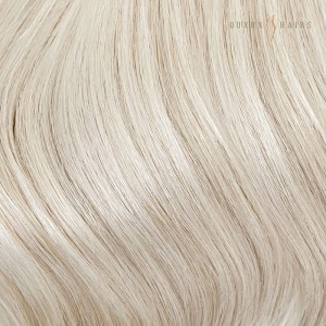 Fashion Source Hair Extensions Wholesale Flat Track Weft With Silk Skin Seamless 22inch Platinum Blonde Hair