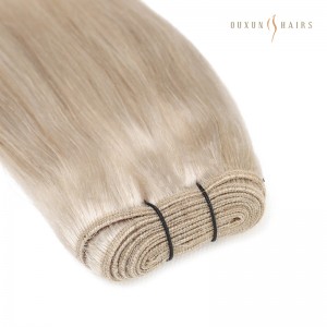 Pearl Blonde Highlights Virgin Remy Human Hair Machine Weft Extensions