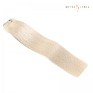 Lu'u-lu'u Blonde Yana Haskakawa Budurwa Remy Hair Na'urar Weft Extensions