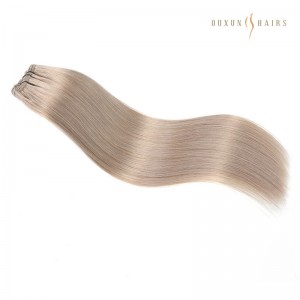 Ma'aikata-Direct Dark Ash Blonde Weft Gashi - Tsawon Daga Inci 8-30