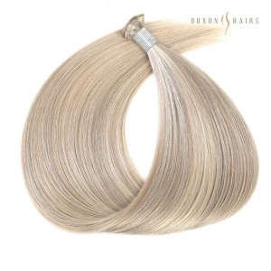 Customizable ODM & OEM Services: 100% Real Human Virgin Remy Hair Machine Weft in Ash Blonde Mixed Colors