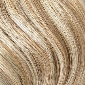 Honey Blonde Mix With Platinum Blonde Machine Hair Weft Hair Extensions Human Hair 10-34 inch 100g Factory Price