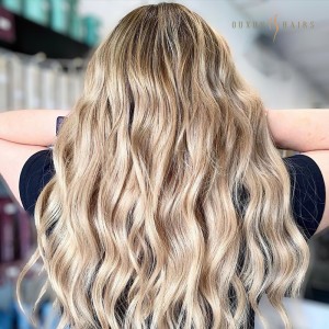 Honey Blonde Mix With Platinum Blonde Machine Hair Weft Hair Extensions Human Hair 10-34 inch 100g Factory Price