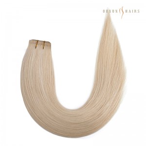 24inch 100% Human Hair Extensions Flat Track Weft Extensions | Invisible Flat Weave Wholesaler Company