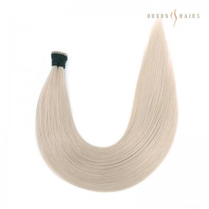 Good Hair Extension Long Human Virgin Hair Brands #18a Ash Blonde I tip Bead Extensions