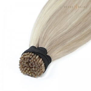 Ouxun Hair Cold Fusion Keratin Bonds Brazilian Virgin Human Hair I tip Hair Extensions-The Hair Extensions Company