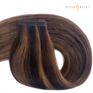 Best Weave Vendors-100% Human Virgin Hair Flat Weave Extensions Balayage Highlight Colors