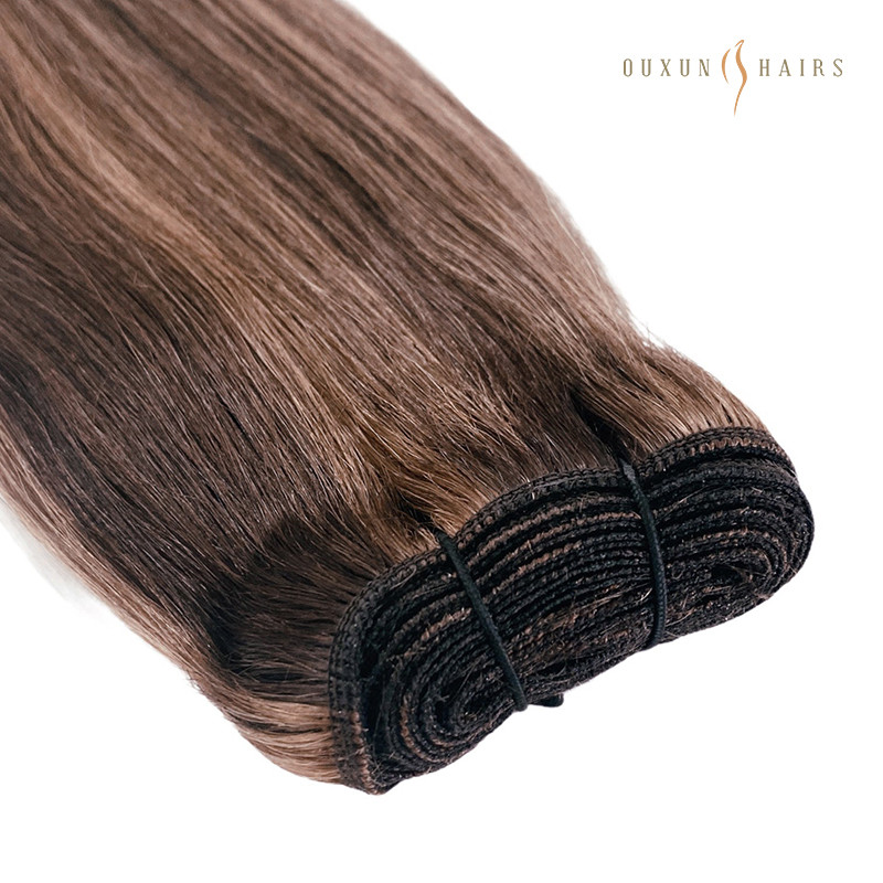 #210 Dark Brown & Carmel Mix machine weft (5).