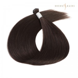 Luxurious Dark Chocolate Brown Virgin Genius Weft Human Hair Extension