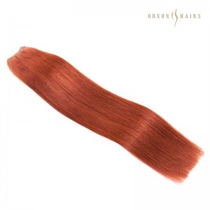 18 "inch 100g Ƙara Madaidaicin Injin Weft Copper Hair Extensions Biyu Zana