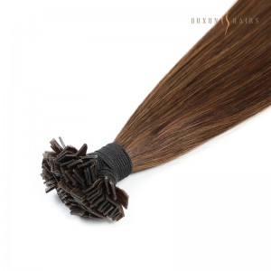 Private Label Hair Extension Products Keratin Flat Tip Bonds 8inch-32inch Length Real Human Hair 100 Strands