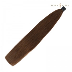 China Human Hair Extension Supplier Double Drawn Beaded Straight 100% Full Cuticle 24 I Tip Hair Extensions