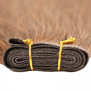 Smooth Straight Flat Silk Hair Weft Bundles: Wholesale Real Virgin Human Hair Extensions with Invisible Sew-In for Salons