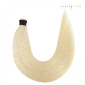 #60 Platinum Virgin Human Hair Blonde Itip Microlink Hair Extensions In Stock Immediately Ship-Raw Hair Manufacturers