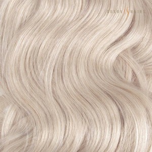 China Factory Wholesale #60A Ash Platinum White Silver Blonde- Straight Q-Weft Hair Extension