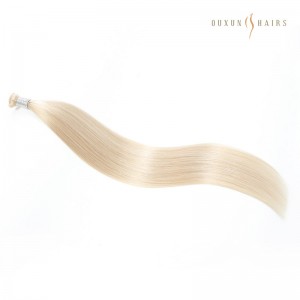 Wholesale Prices Free OEM&ODM Services Solid color Vanilla Blonde G-Weft Hair Extensions