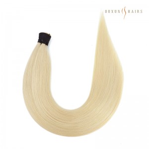 #613 Blonde Super Double Drawn I-Tip Pre-Tipped Hair Extensions, Human Hair Pre Bonded Keratin Stick In Hair-European Human Hair Wigs Wholesale