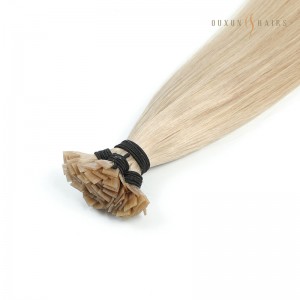 Finest Straight 20 inch Ash Blonde Pre Bonded Russian Flat Tip Hair Extensions-high End Hair Extension Brands