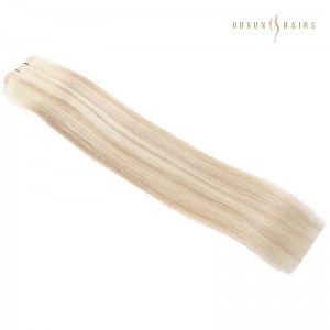 Champagne Mix Pẹlu Platinum bilondi Highlight Bundles Virgin Remy Taara Irun Eniyan Weave Piano Hair