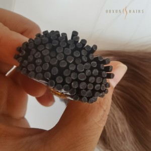 Ash Brown Keratin 1g Stick Tip Per Strands Double Drawn 26 I tip Hair Extensions For Fine Hair Wholesale