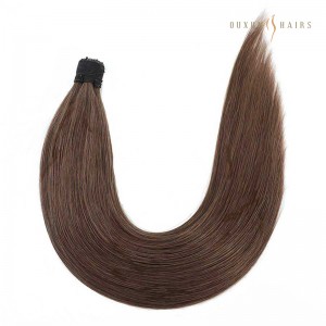 Ash Brown Keratin 1g Stick Tip Per Strands Double Drawn 26 I tip Hair Extensions For Fine Hair Wholesale