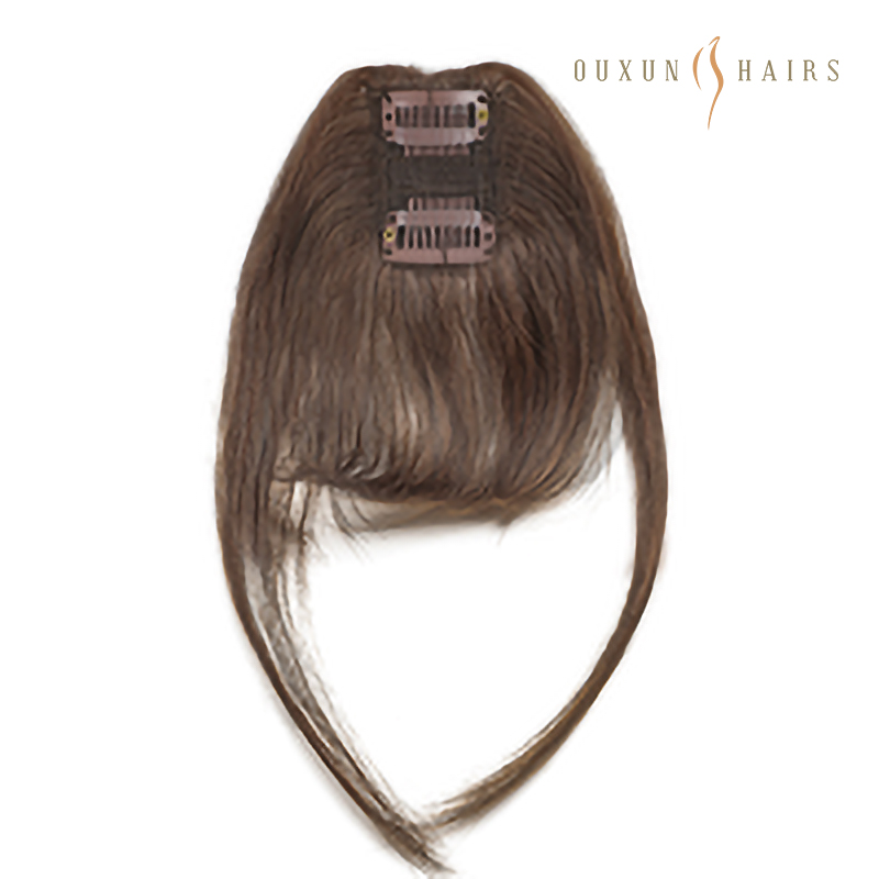 Clip In Volumiser Bangs Layers - Invisible Seamless Fringe #1 Jet Black (4)