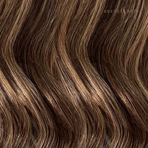 Ouxun Hair I Tip Hair Extensions Balayage Dark Brown Mixed Medium Blonde Virgin Hair 28inch 100g-Keratin Bond Hair Extensions Wholesale