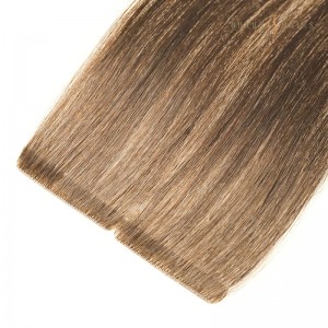 150g 22inch Double Sided Skin Weft Injected Tape in Invisible Medium Brown Hair Extension Wholesale Tape In Extensions