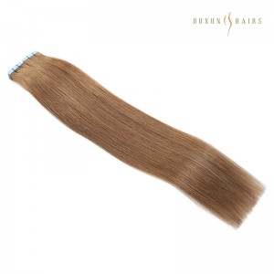 150g 22inch Double Sided Skin Weft Injected Tape in Invisible Medium Brown Hair Extension Tape លក់ដុំក្នុងផ្នែកបន្ថែម