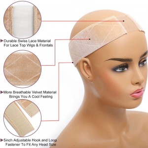 Brown Lace Wig Grip Comfort Lace Headband for Hair Pieces I Ponytails, Buns & Scrunchies