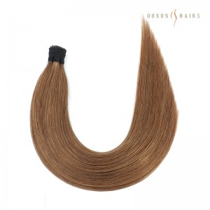 Cold Fusion Top Hair Extension Brands 30 inch Straight Keratin I Tip 100 Human Hair Hair Extensions With Stock Fast Ship