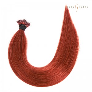 #350 Copper 50g Slavic Nano 100% Triple Drawn Virgin Human Hair Extensions High Quality Nano Ring Hair Extensions -Natural Hair Extensions Wholesale