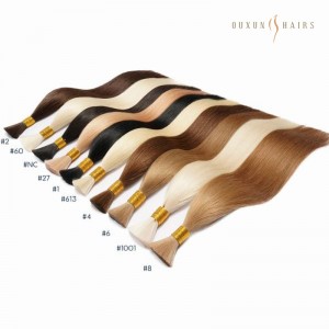 Double Drawn Virgin Remy Hair Raw Cuticle Aligned European Brazilian Hair For Braiding Bulk Hair Human Straight Hair Braid no weft-Human Hair Wholesale Suppliers