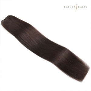 Farashin Jumla Madaidaicin Launin Chocolate Brown 2# Budurwa Hair ɗin Mutum, Inci 10 - 24