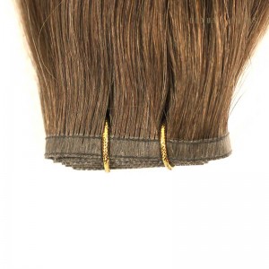 Smooth Straight Flat Silk Hair Weft Bundles: Wholesale Real Virgin Human Hair Extensions with Invisible Sew-In for Salons