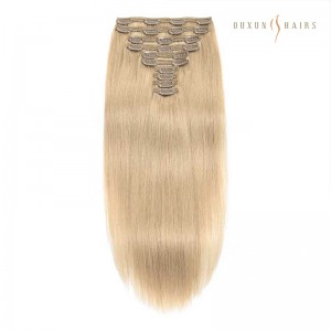 22 inch Remy Virgin Hair Dropship Vendors Invisible Sandy Blonde