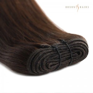 Factory Direct Price Remy Hair Machine Weft #2 (Dark Brown) Hair Extensions