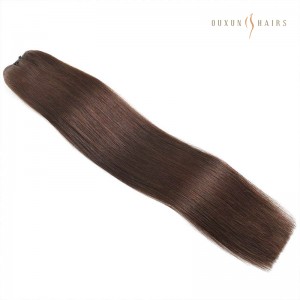 តម្លៃរោងចក្រផ្ទាល់ Remy Hair Machine Weft #2 (Dark Brown) Hair Extensions