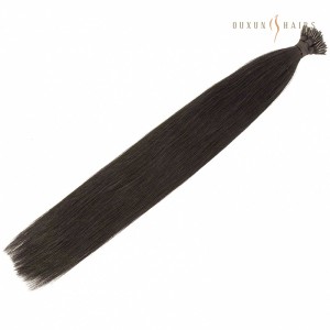 26 inch Full Head of Indian Remy Micro Nano Bead Ring Hair Extensions #1b Natural Black-Hair Weave Vendors