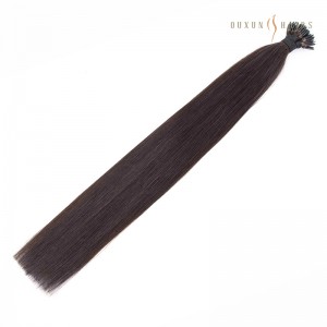 100% Human Hair Mongolian Hair Micro Ring and Nano Ring Hair Extensions Midnight Brown Color 28inch Length-Bulk Hair Weave Wholesale