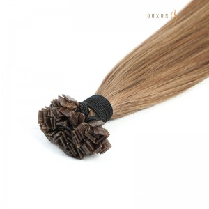 Flat Tip Keratin Hair Extensions 18 Inch #12 Dirty Blonde Hot Fusion Keratin Tip Human Hair Pre Bonded 100 Grams-Human Hair Wefts Wholesale