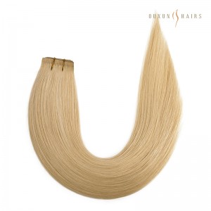 Blonde Flat Weft Hair Extensions Manufacturer – Ribbon Weft – Seamless Weft exclusively for Professional Stylists