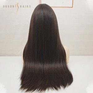 OXJW02 Silk Base Skin Top European Human Hair Kosher Wig, Natural Black Cuticle Intact Virgin Hair Sheitels For Women Kosher Wigs សក់វែង 24 អ៊ីញ - ក្រុមហ៊ុនផលិតសក់ពាក់ផ្ទាល់ខ្លួន