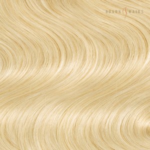 Nano-tip Human Hair Extensions,Nano Ring Hair Extensions #613 Bleach Blonde,100% Unprocessed Raw Temple Human Hair-Hair Extensions Factory