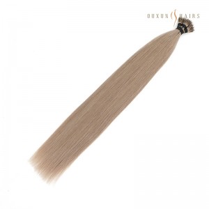 Dark Ash Blonde 20 mirefy Nano Ring Hair Extensions Beads Bond Tip Double Drawn Pre Bonded Single Donor Hair Wholesale