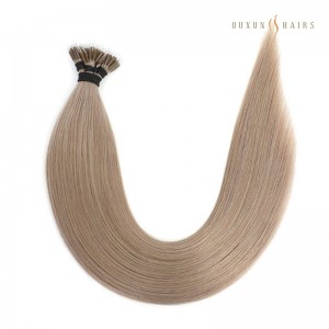 Dark Ash Blonde 20 inch Nano Ring Hair Extensions Beads Bond Tip Double Drawn Pre Bonded Single Donor Hair Wholesale