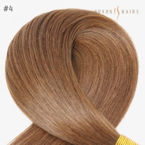 Pu Pull Through Seamless Invisible Skin Weft Extension with Genius Holes 100% Virgin Human Hair Double Drawn Extensions Weft Hair-Human Hair Suppliers