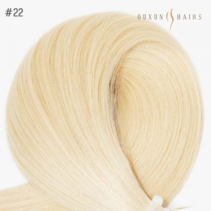 Pu Pull Through Seamless Invisible Skin Weft Extension with Genius Holes 100% Virgin Human Hair Double Drawn Extensions Weft Hair-Human Hair Suppliers